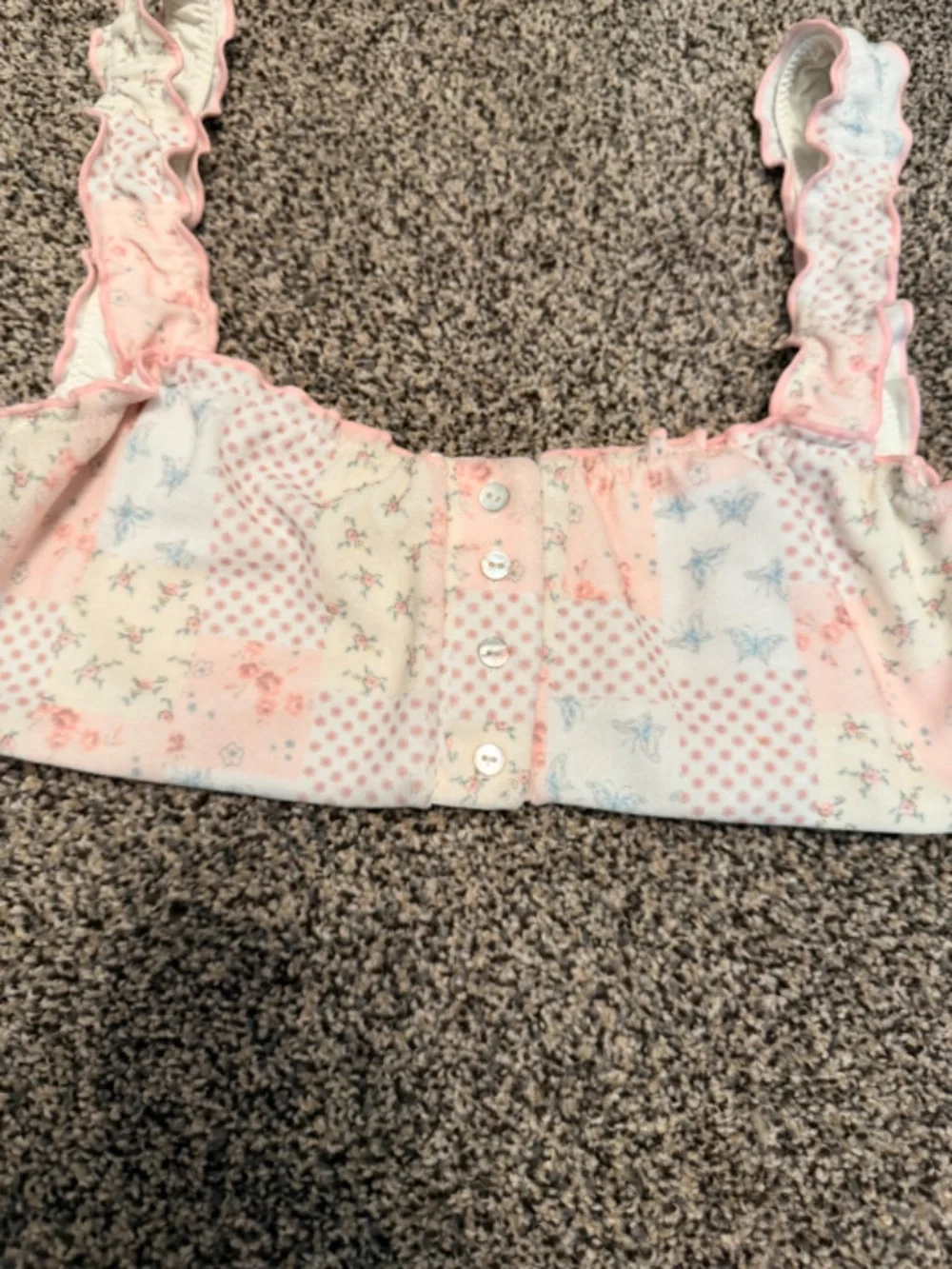 Frankies Bikinis Sydney Sweeney 2 piece Size M L SWIMSUIT Swim Chiara Ruffle
